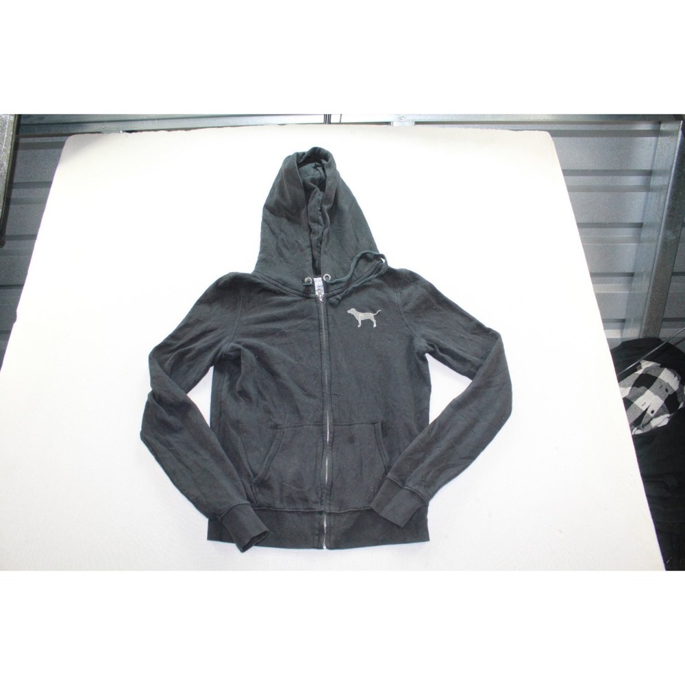 Pink Womens Small Black Victoria's Secret by Victoria' Secret Pink Love Hoodie